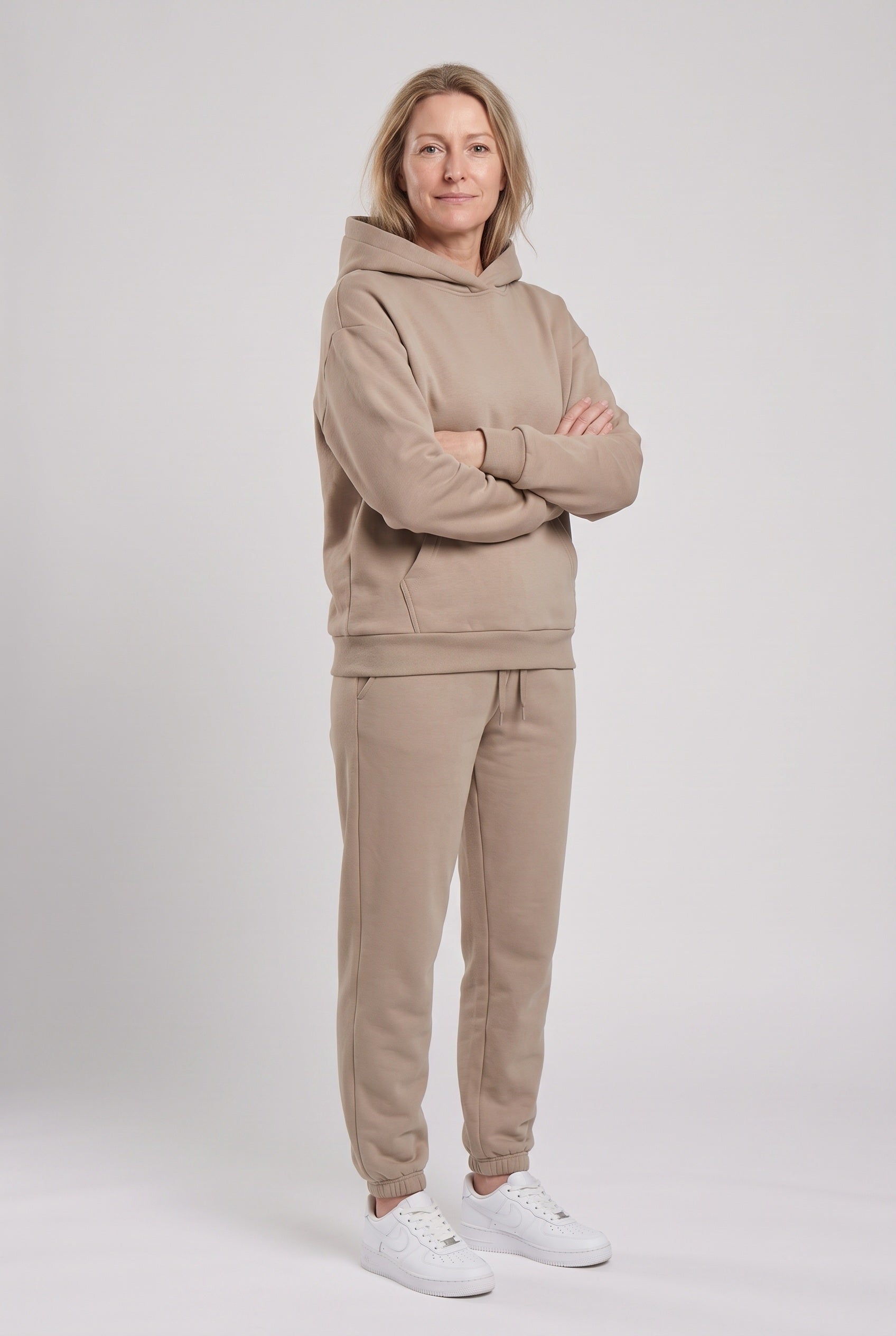 Women's Tracksuit | Hooded Jogger Set - Khaki