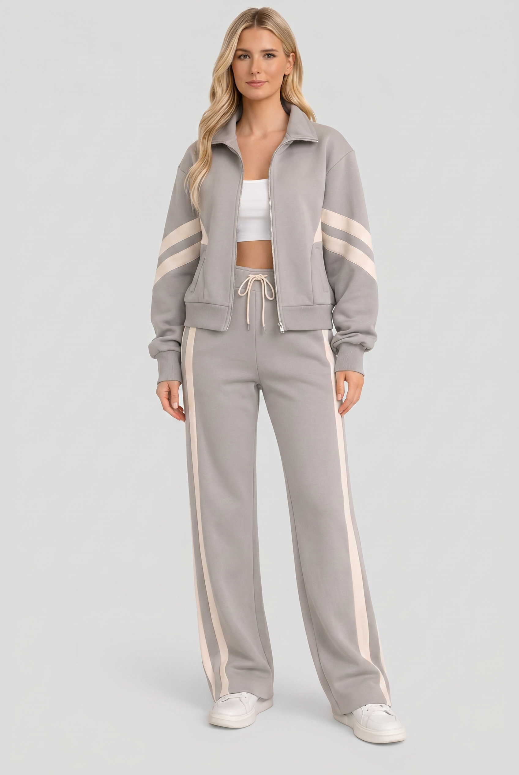 Women’s Tracksuit | Two Piece Zip Front - 6
