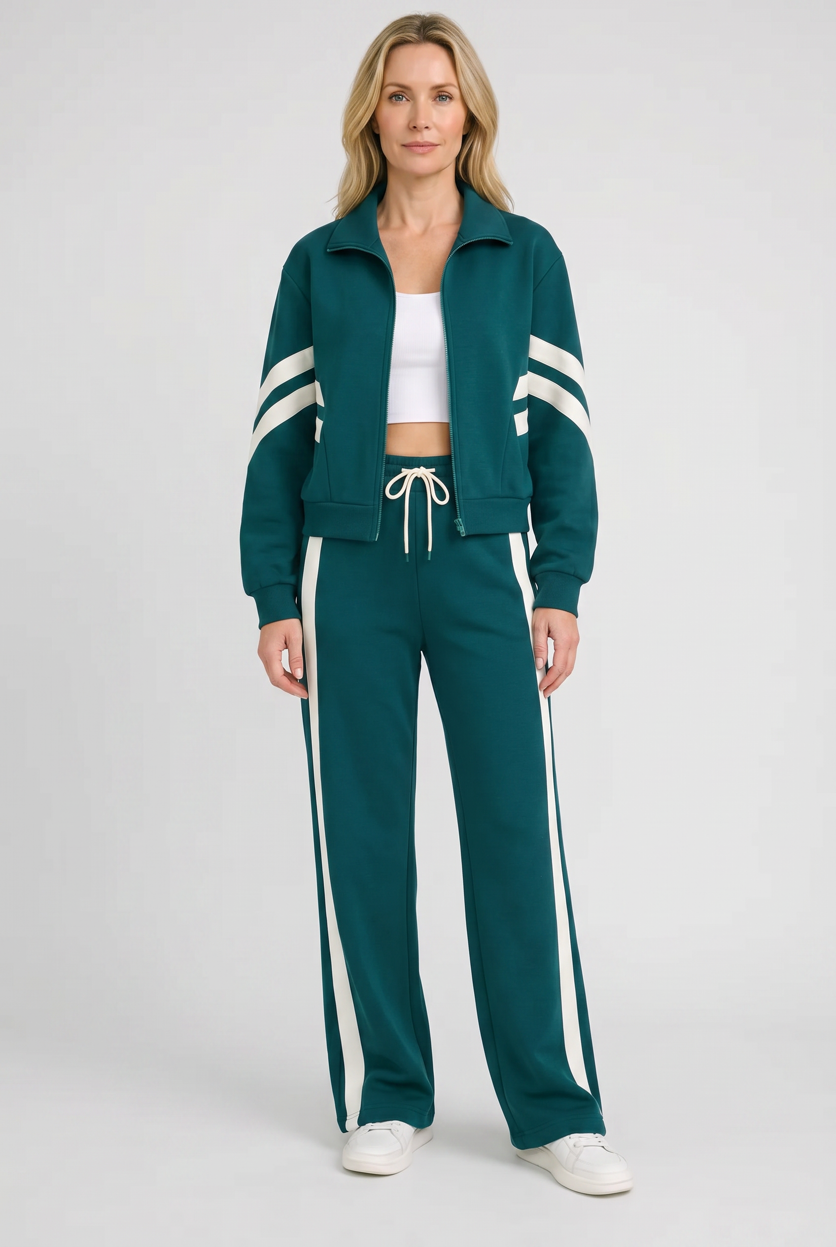 Women’s Tracksuit | Two Piece Zip Front - 7