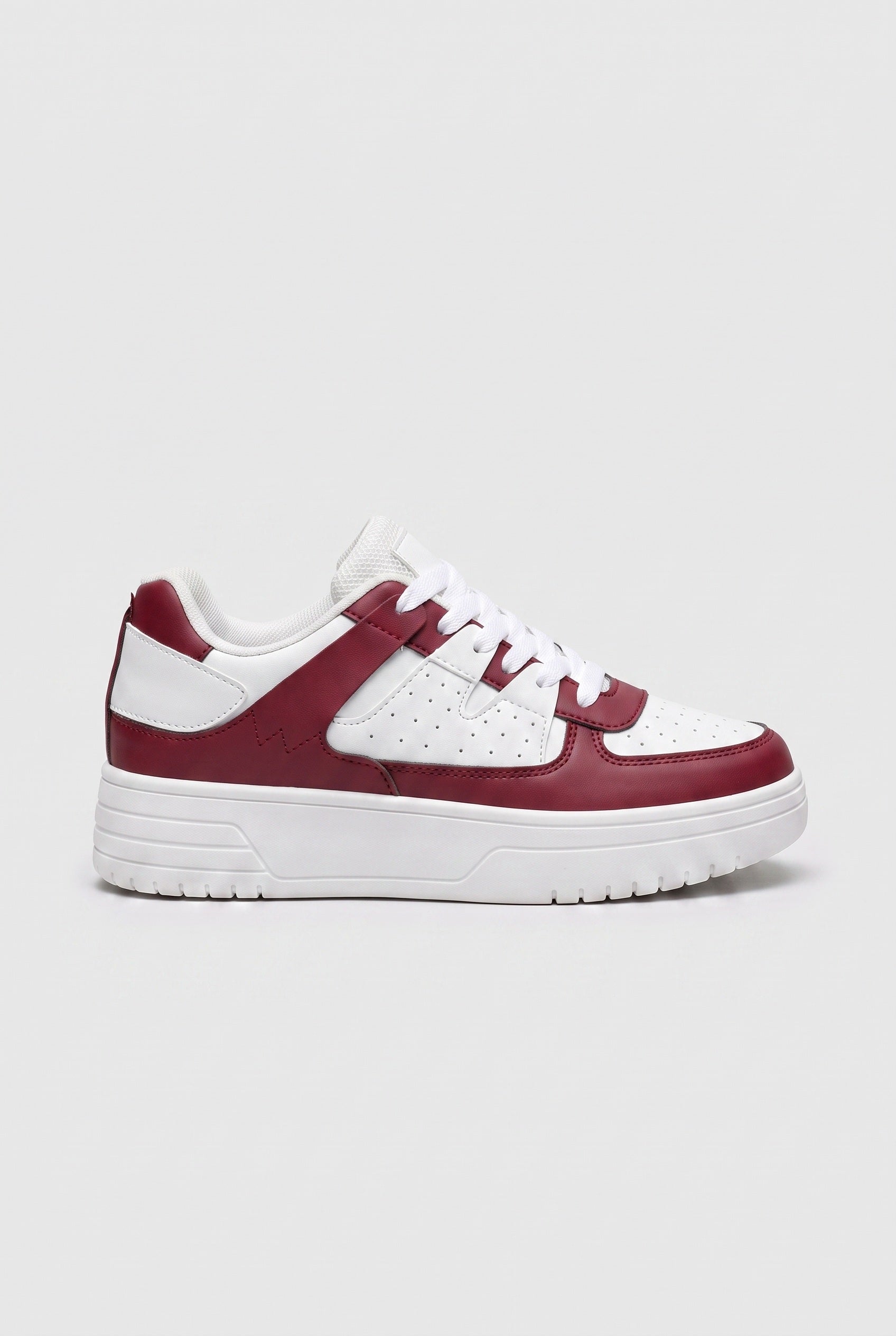 Women's Trainers | Lace-Up Low Top - Red