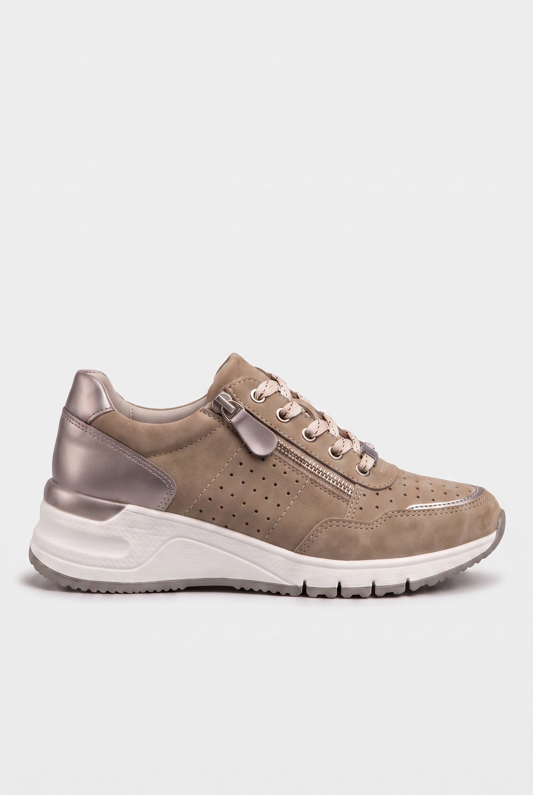 Women's Trainers | Wedge Zip Elastic Lace - 28