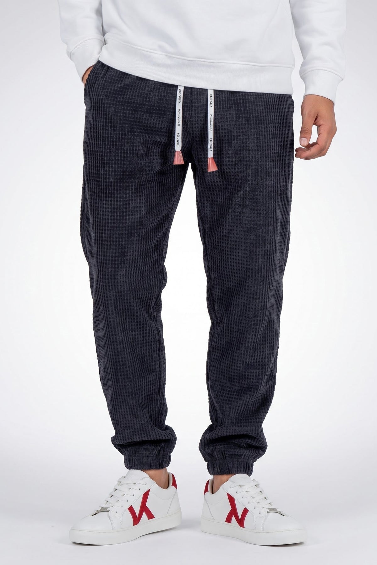 Women's Trousers | Corduroy Drawstring Waist - 2