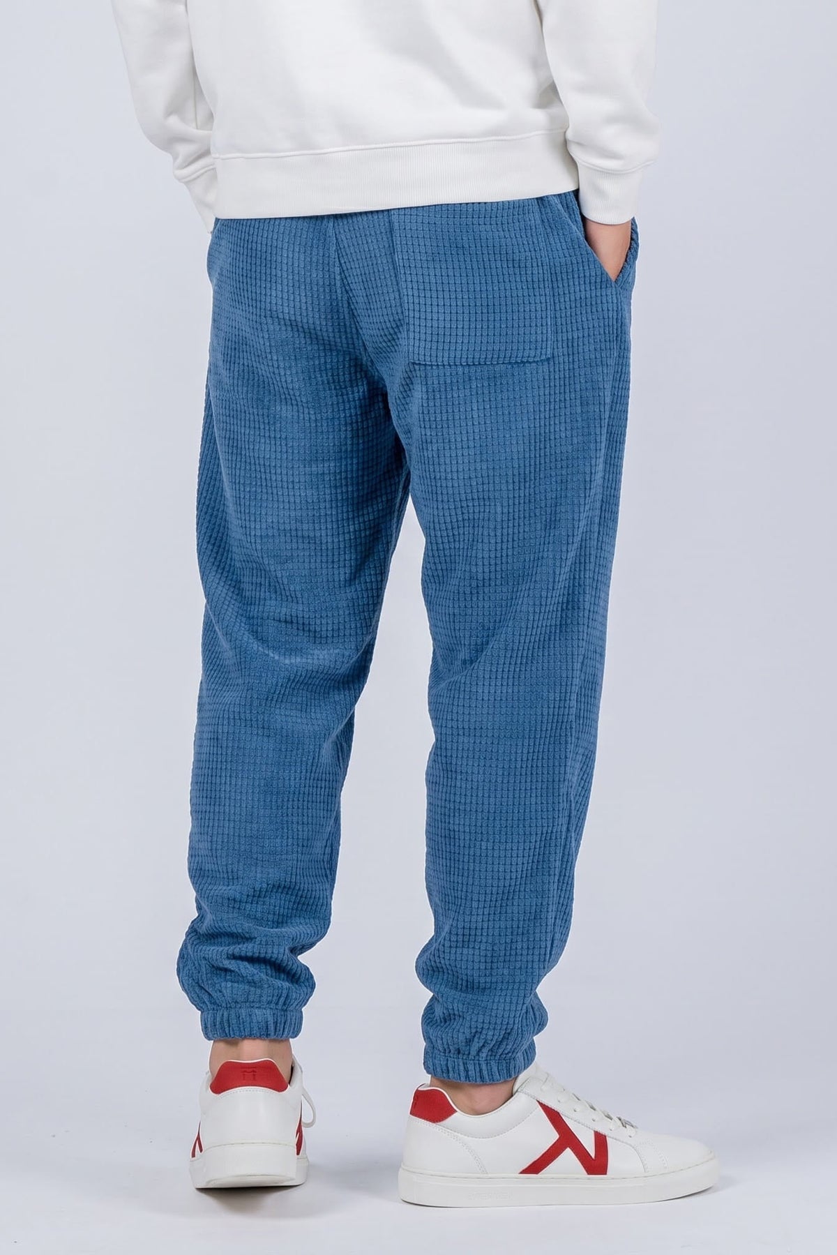 Women's Trousers | Corduroy Drawstring Waist - 7