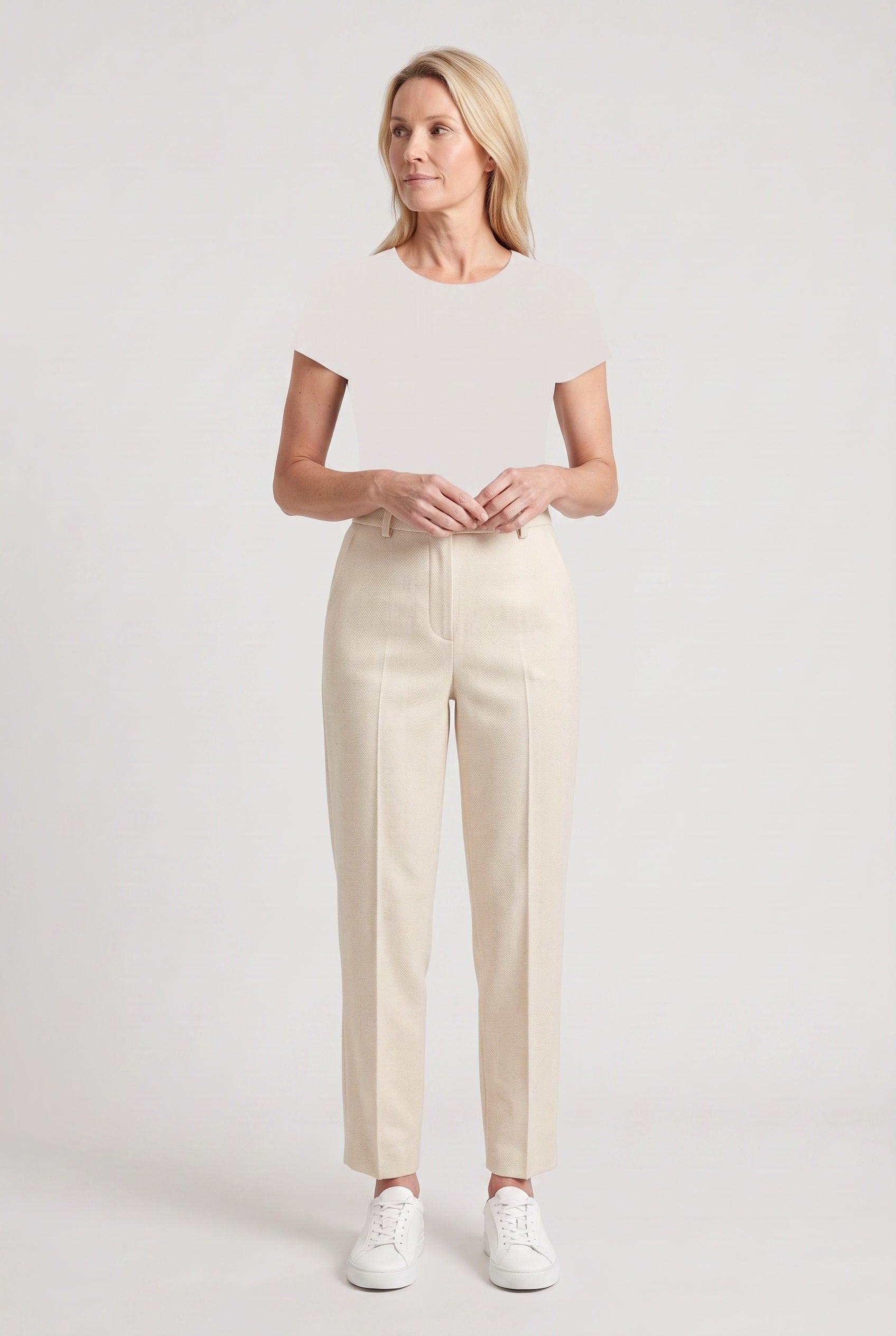 Women's Trousers | High Waist Front Crease - 5