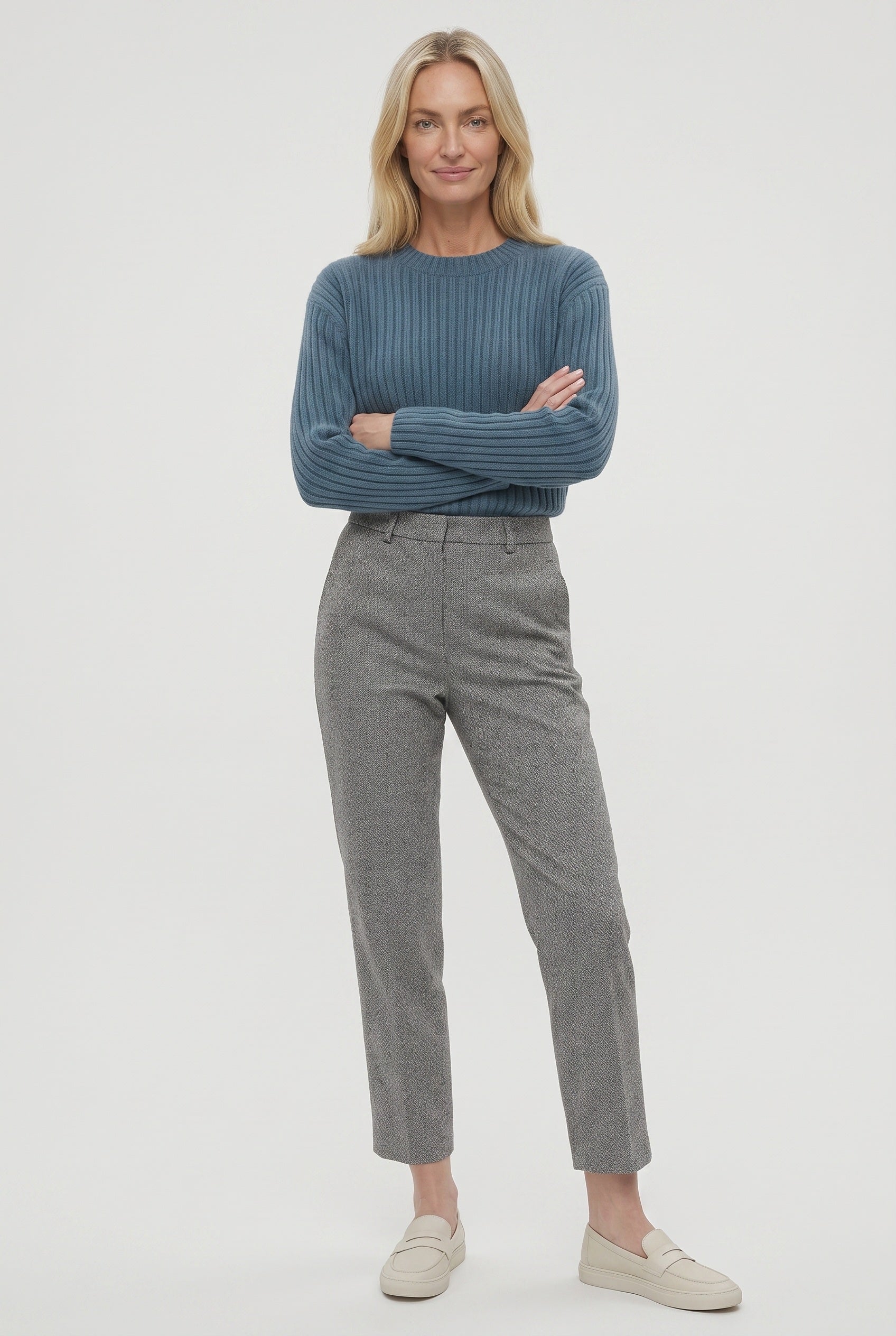 Women's Trousers | High Waist Front Crease - 6