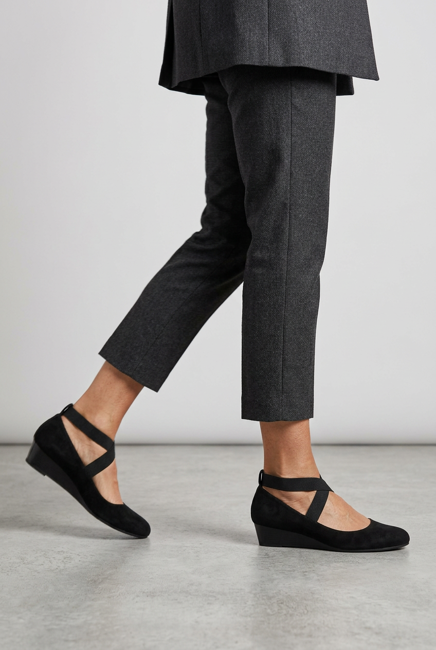 Women’s Wedge Heels | Cross-Strap Slip-On - 2