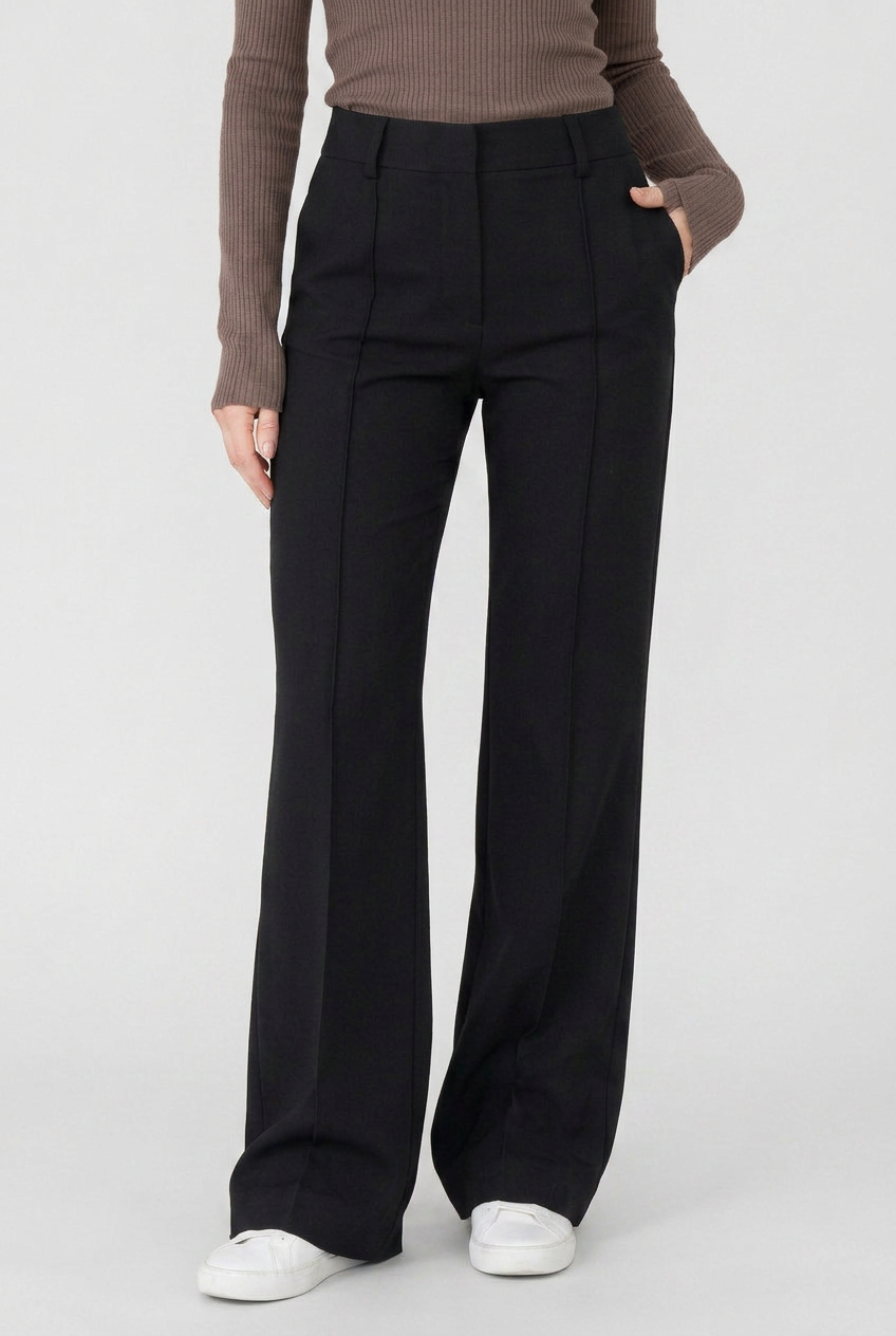Women's Wide Leg Trousers | High Waist - 1