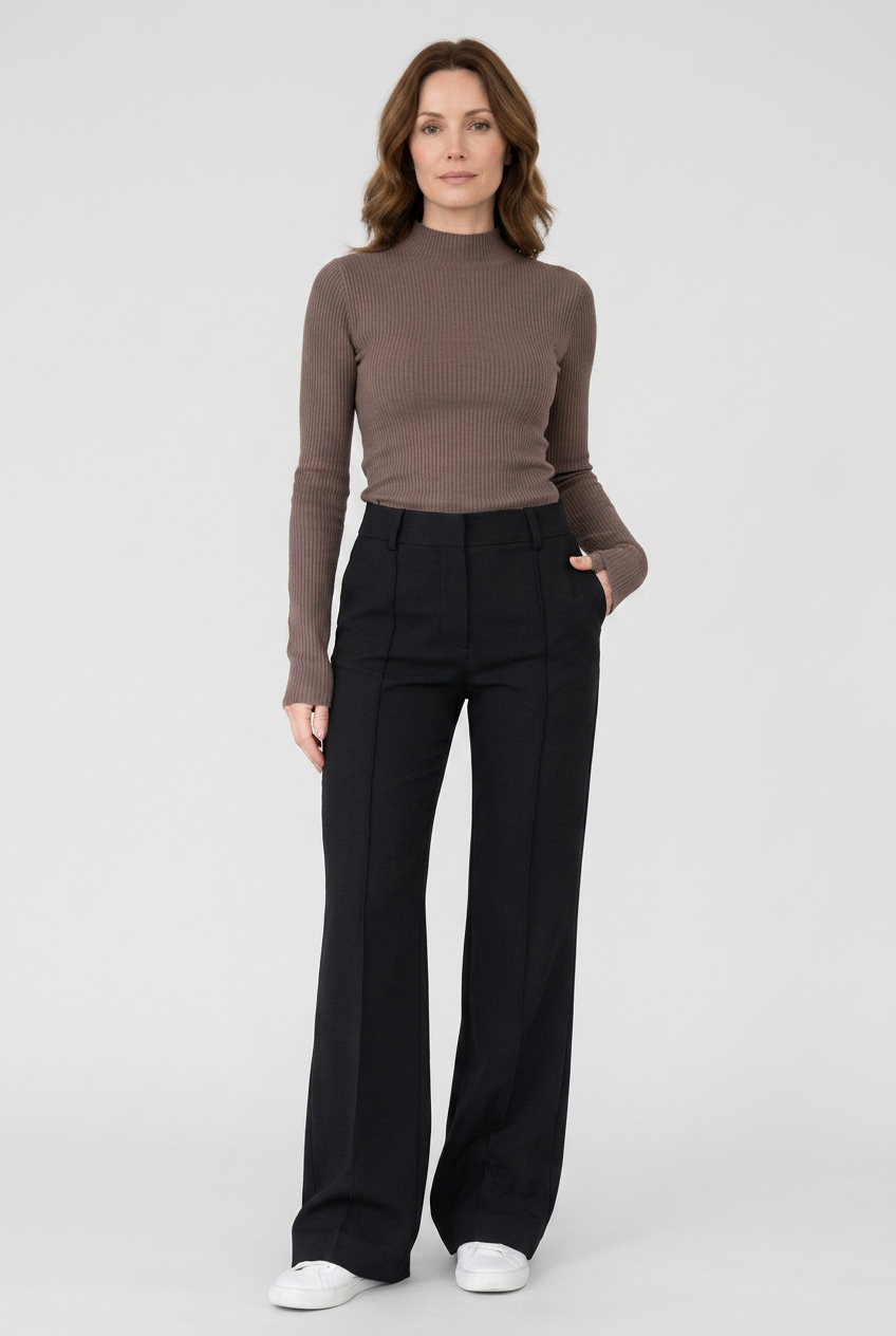 Women's Wide Leg Trousers | High Waist - 2