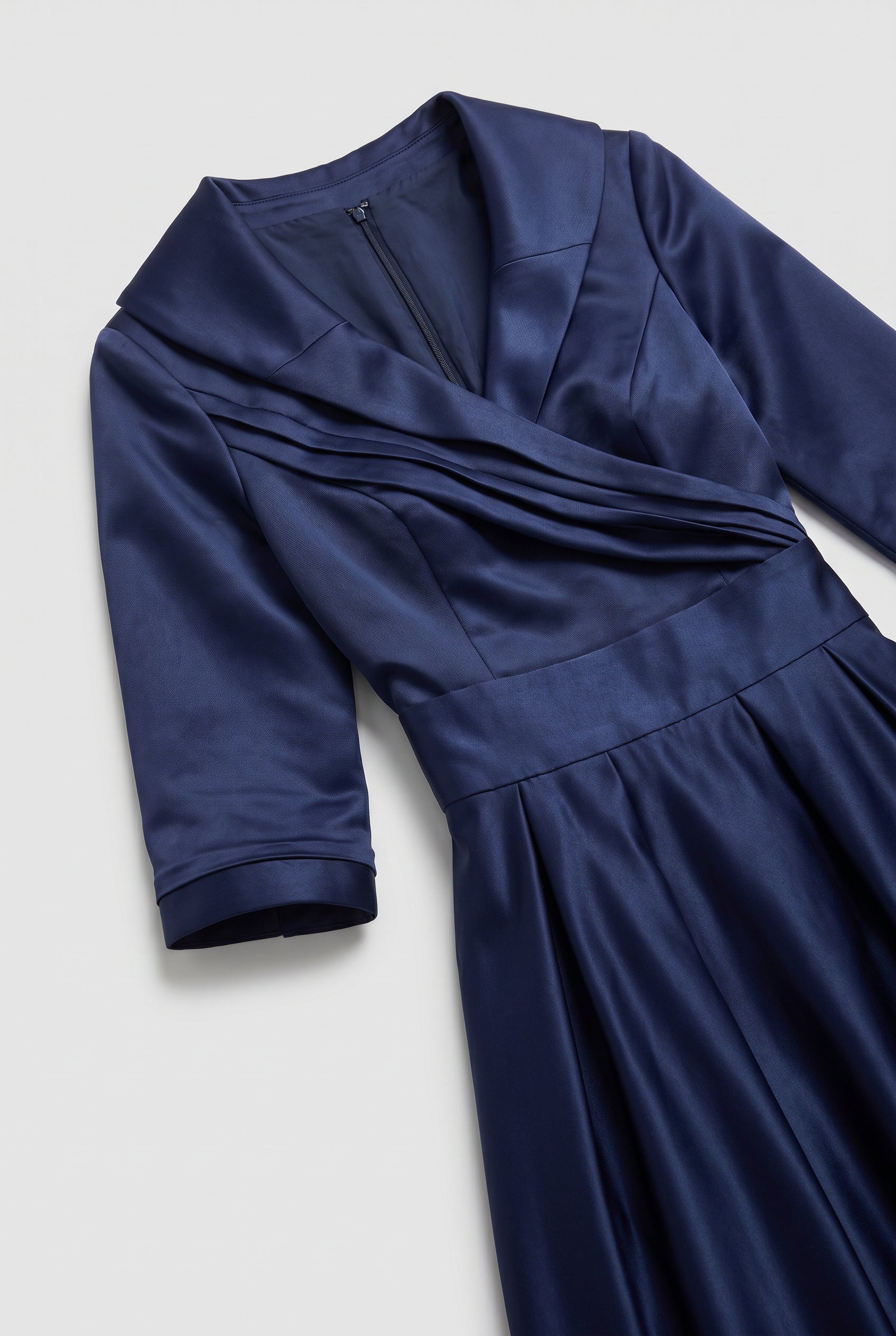 Women's Wrap Midi Wedding Guest Dress | Prom-3
