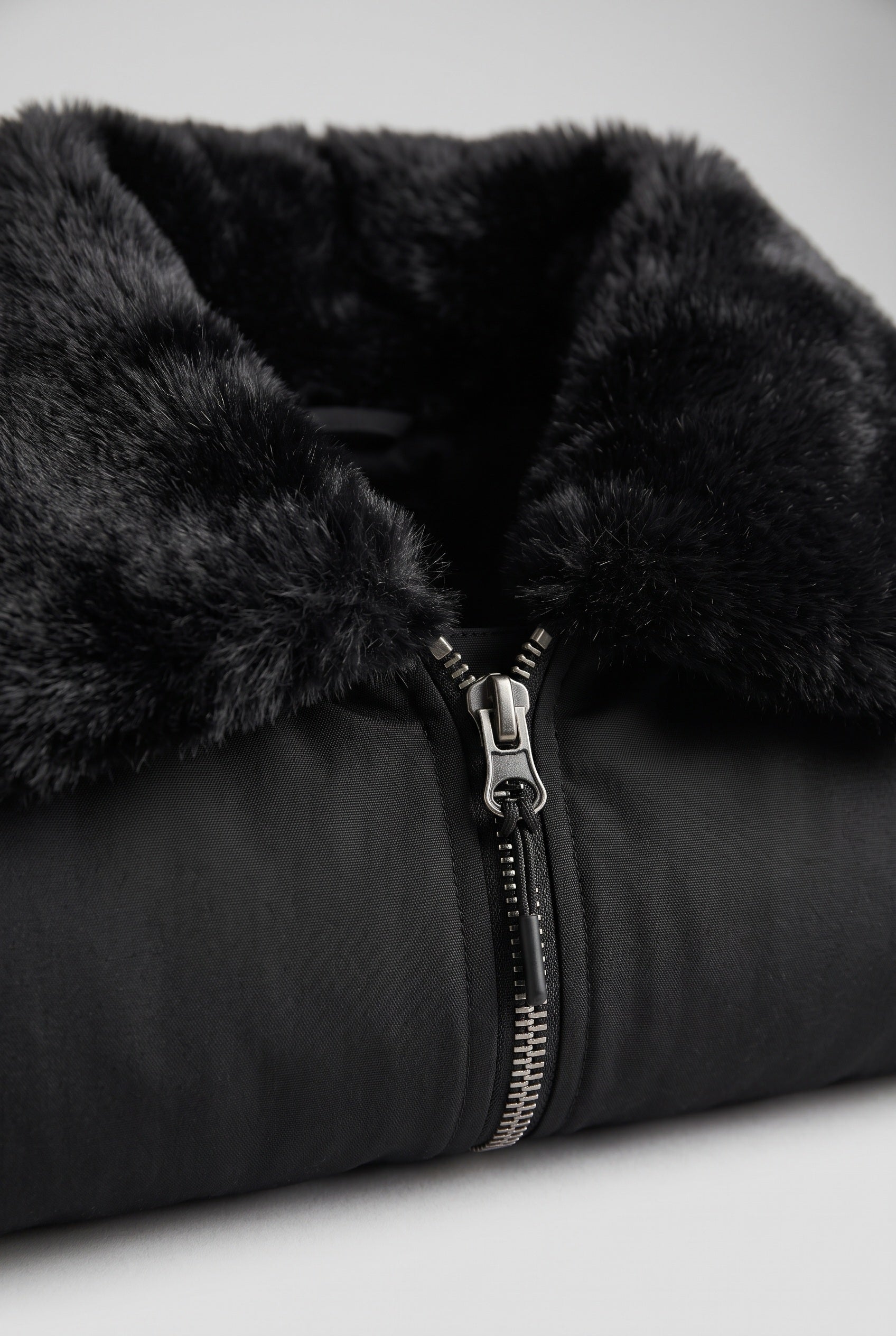 Women's Jacket | Hooded Faux Fur Trim - 3