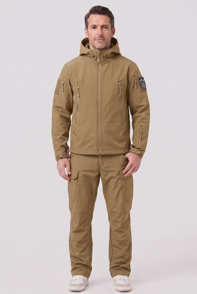 Men's Jacket | Tactical Softshell Utility Set - Beige