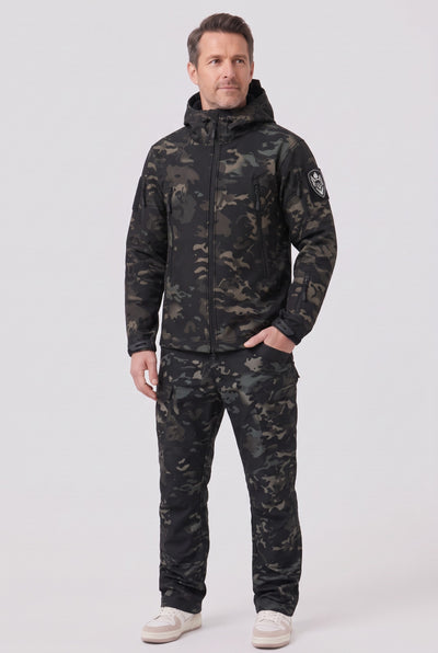 Men's Jacket | Tactical Softshell Utility Set - Dark Camo