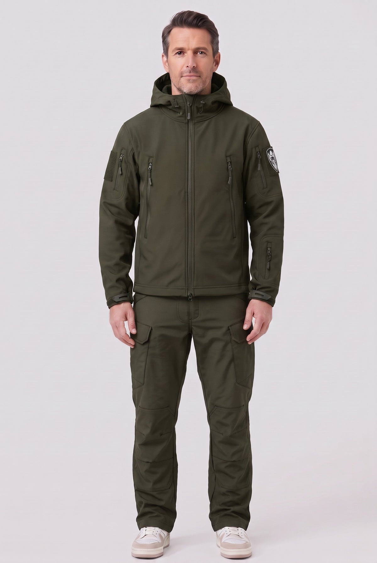 Men's Jacket | Tactical Softshell Utility Set - Olive