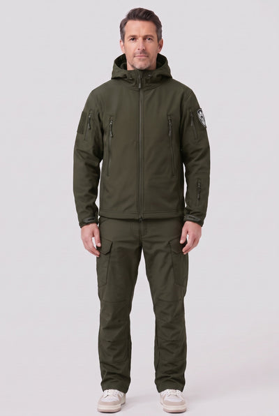 Men's Jacket | Tactical Softshell Utility Set - Olive