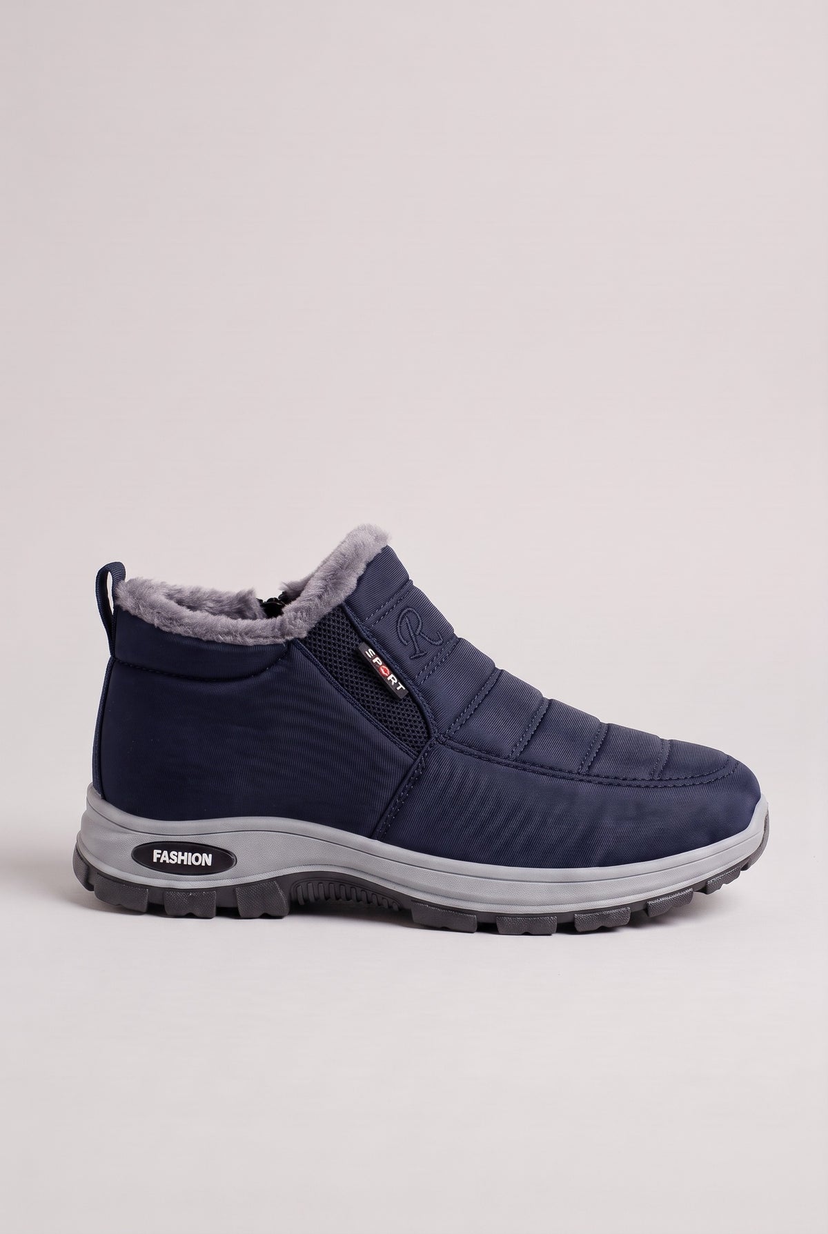 Women's Snow Boots | Fur-Lined Slip-On - Blue