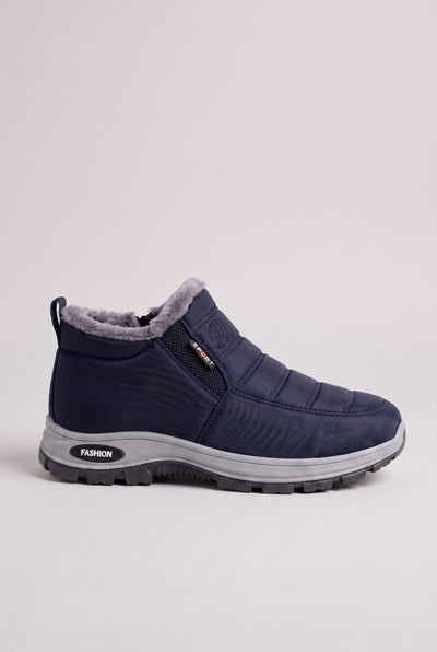 Women's Snow Boots | Fur-Lined Slip-On - Blue