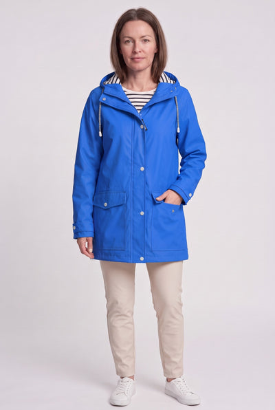 Women's Jacket | Hooded Waterproof Rain - Blue