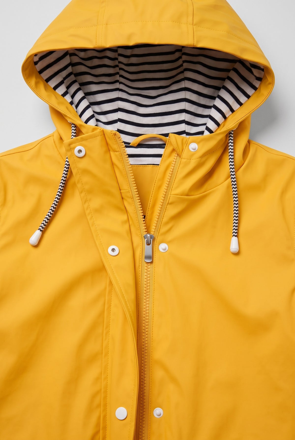 Women's Jacket | Hooded Waterproof Rain - Yellow detail