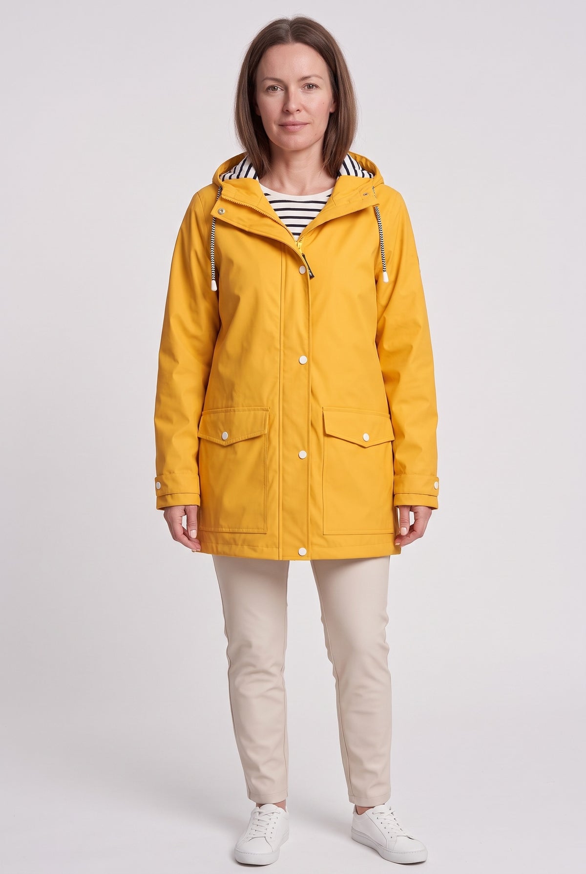 Women's Jacket | Hooded Waterproof Rain - Yellow
