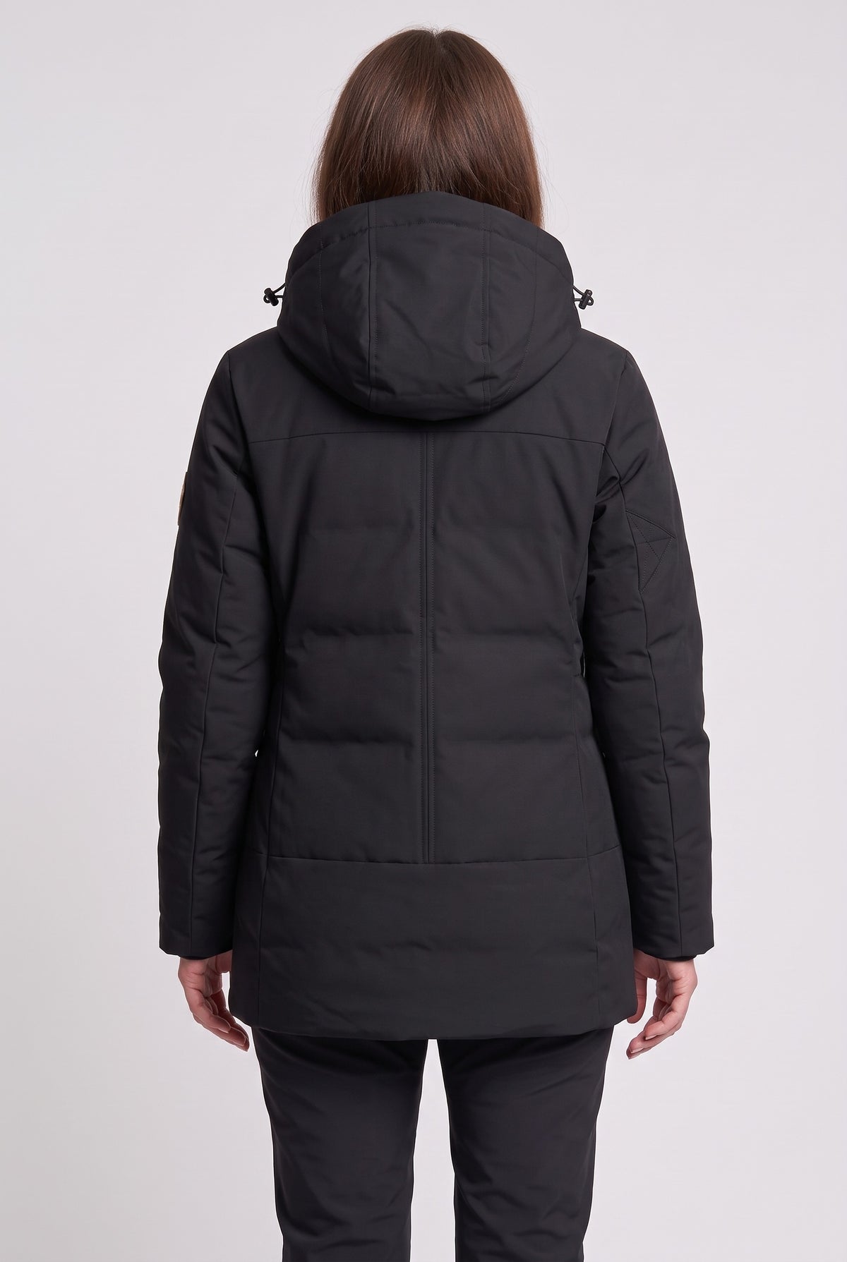 Women's Ski Jacket | Hooded Waterproof - Black back